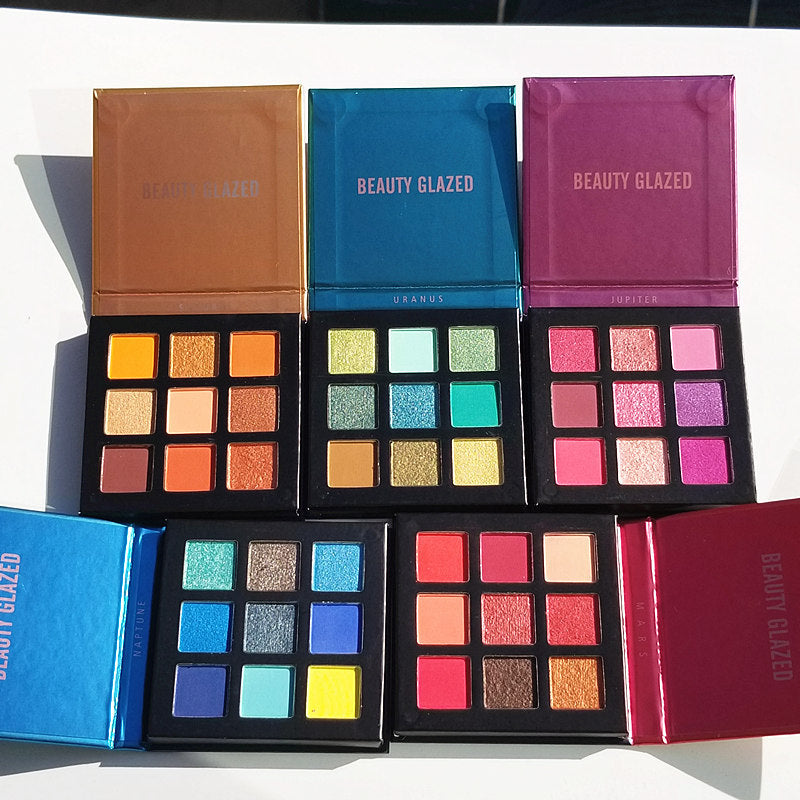 Beauty Glazed 9 color eyeshadow multicolor eyeshadow palette